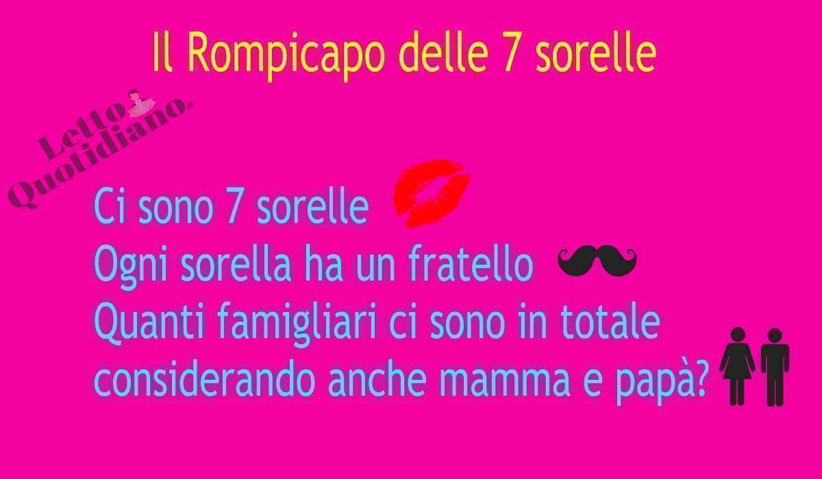 Rompicapo 7 sorelle