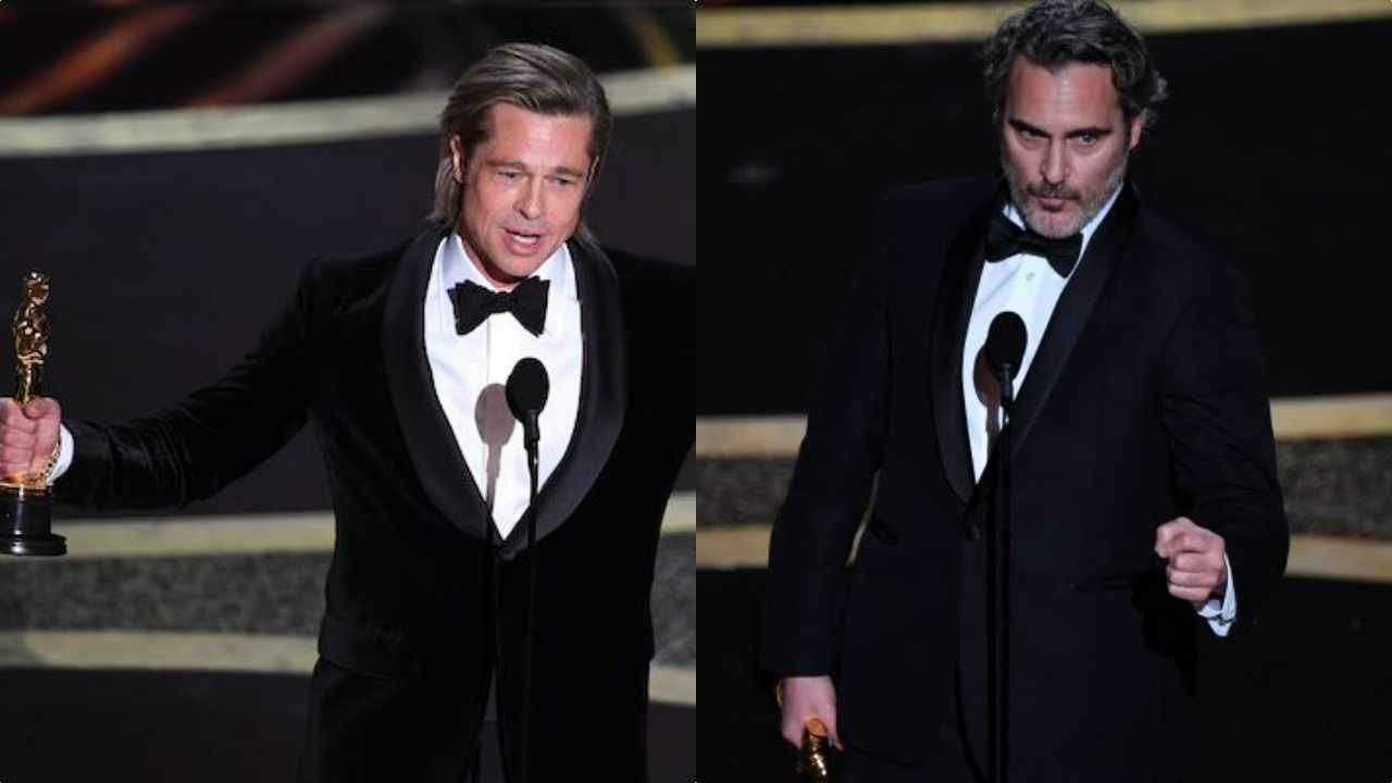 Oscar 2020, Parasite trionfatore della serata: Brad Pitt e Joaquin Phoenix emozionano