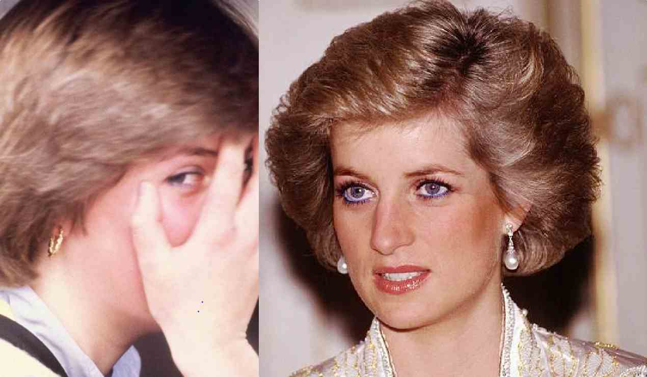 Lady Diana, pizzicata nuda dagli operai