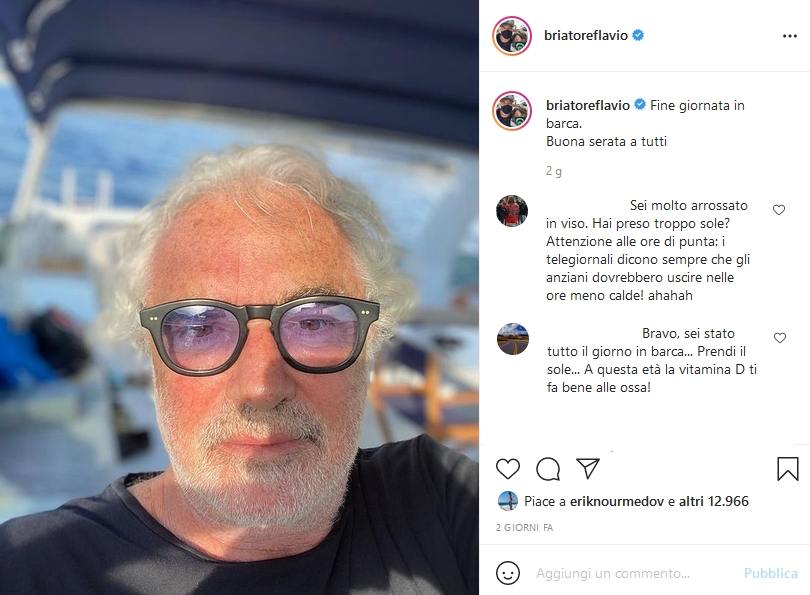 Flavio Briatore, Instagram