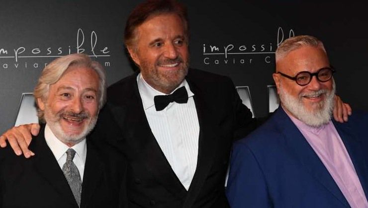 Leo Gullotta, Christian De Sica e il compagno di Leo Gullotta 