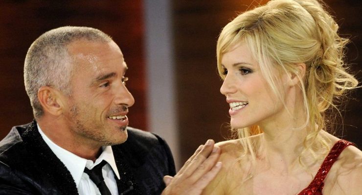 Michelle Hunziker e Eros Ramazzotti prima