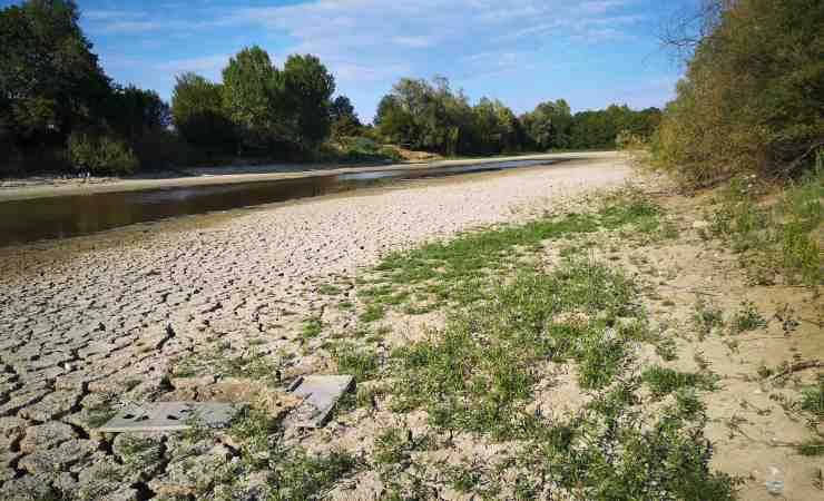 Il canale in secca